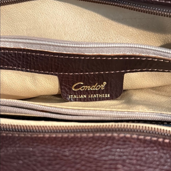 Condor Brown Italian Leather Handbag - Picture 3 of 7